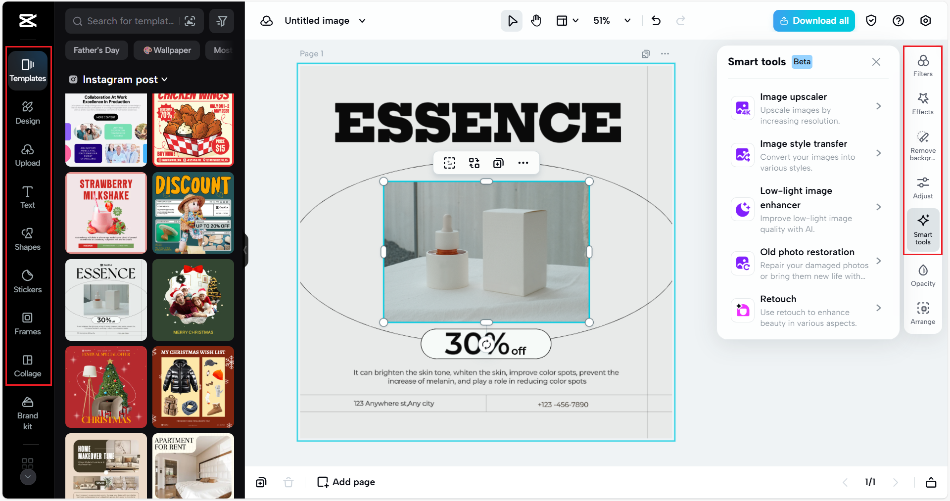 Enhance ink trap font with media resources and editing features