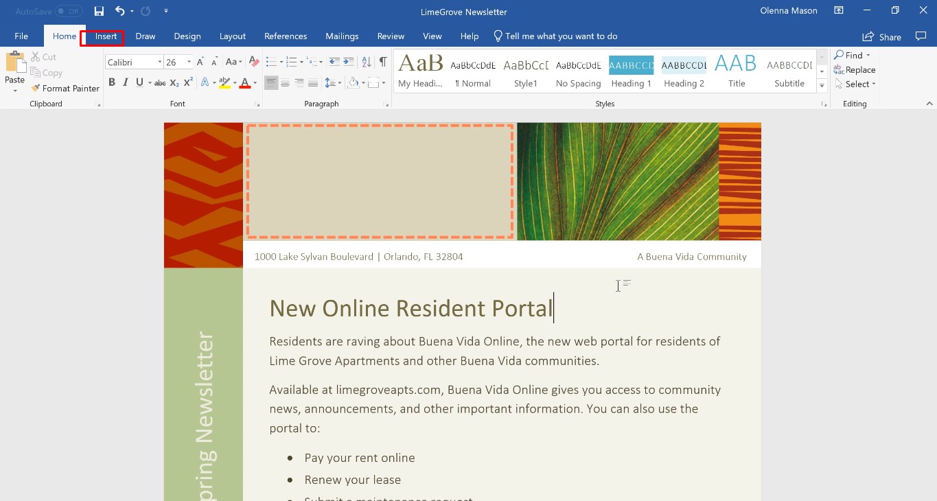 Sélectionnez une image dans Word Wrap