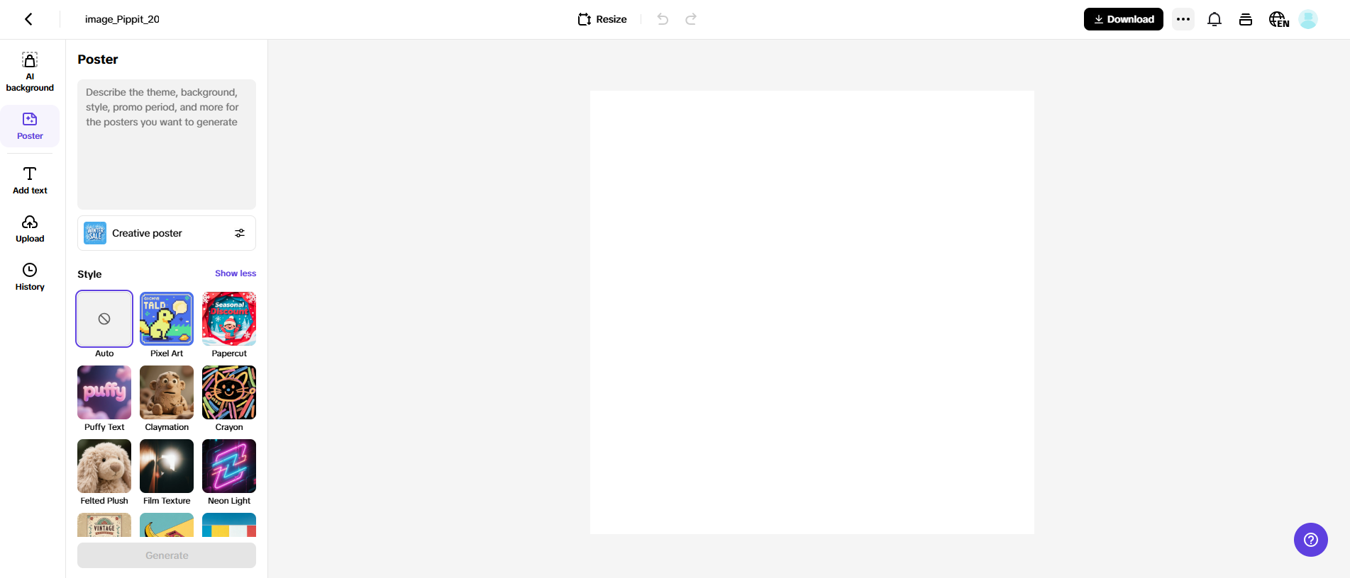 Create posters online