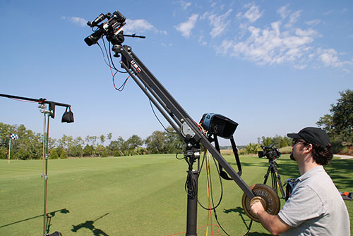Example of crane shot