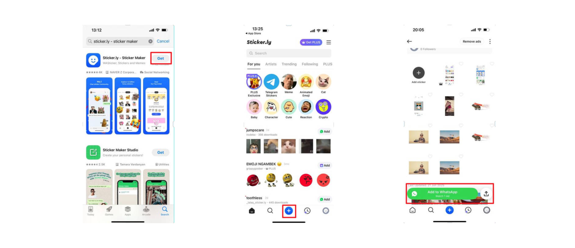 Stiker WhatsApp untuk iPhone