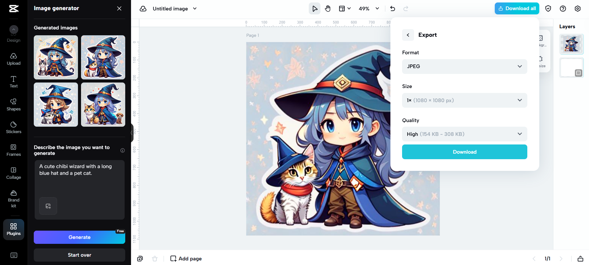 Download your art