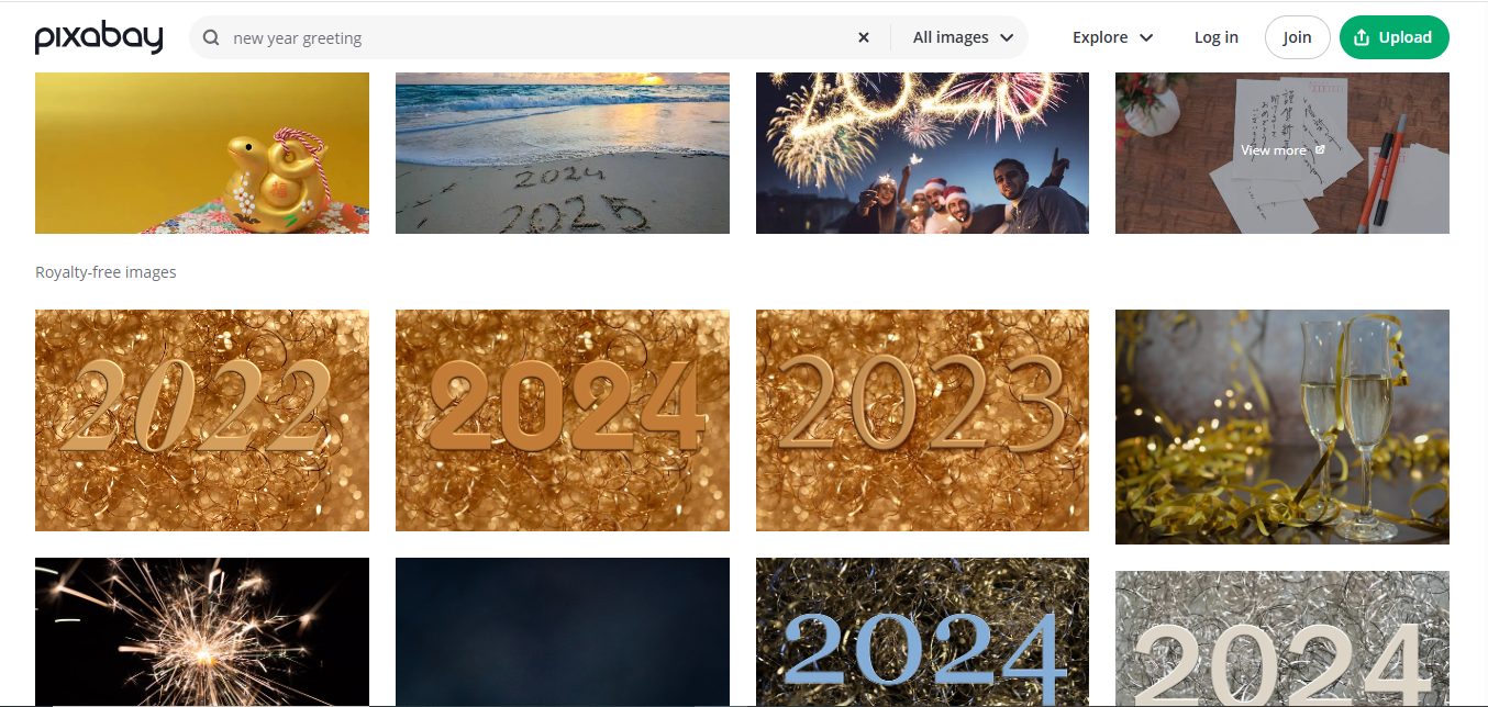 Pixabay - the best tool to get free animated New Year wishes templates