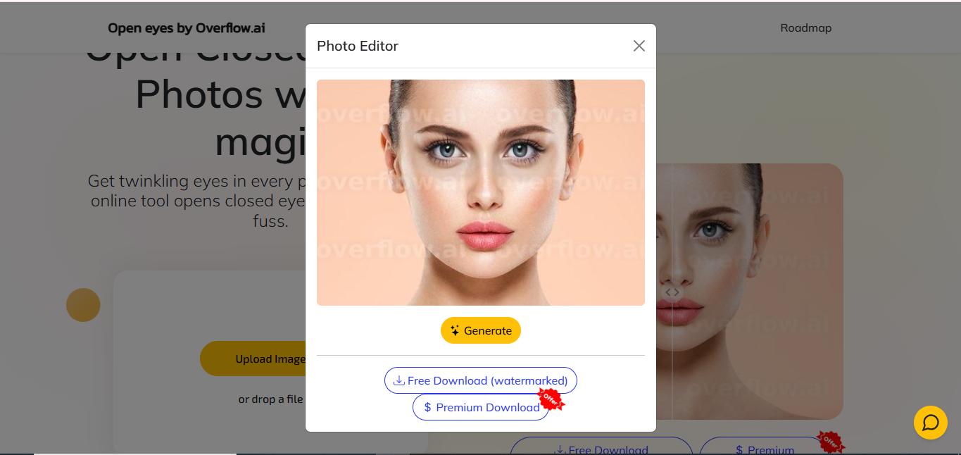 ล้น AI - โปรแกรมแก้ไขภาพเปิดตาที่ดีที่สุดออนไลน์