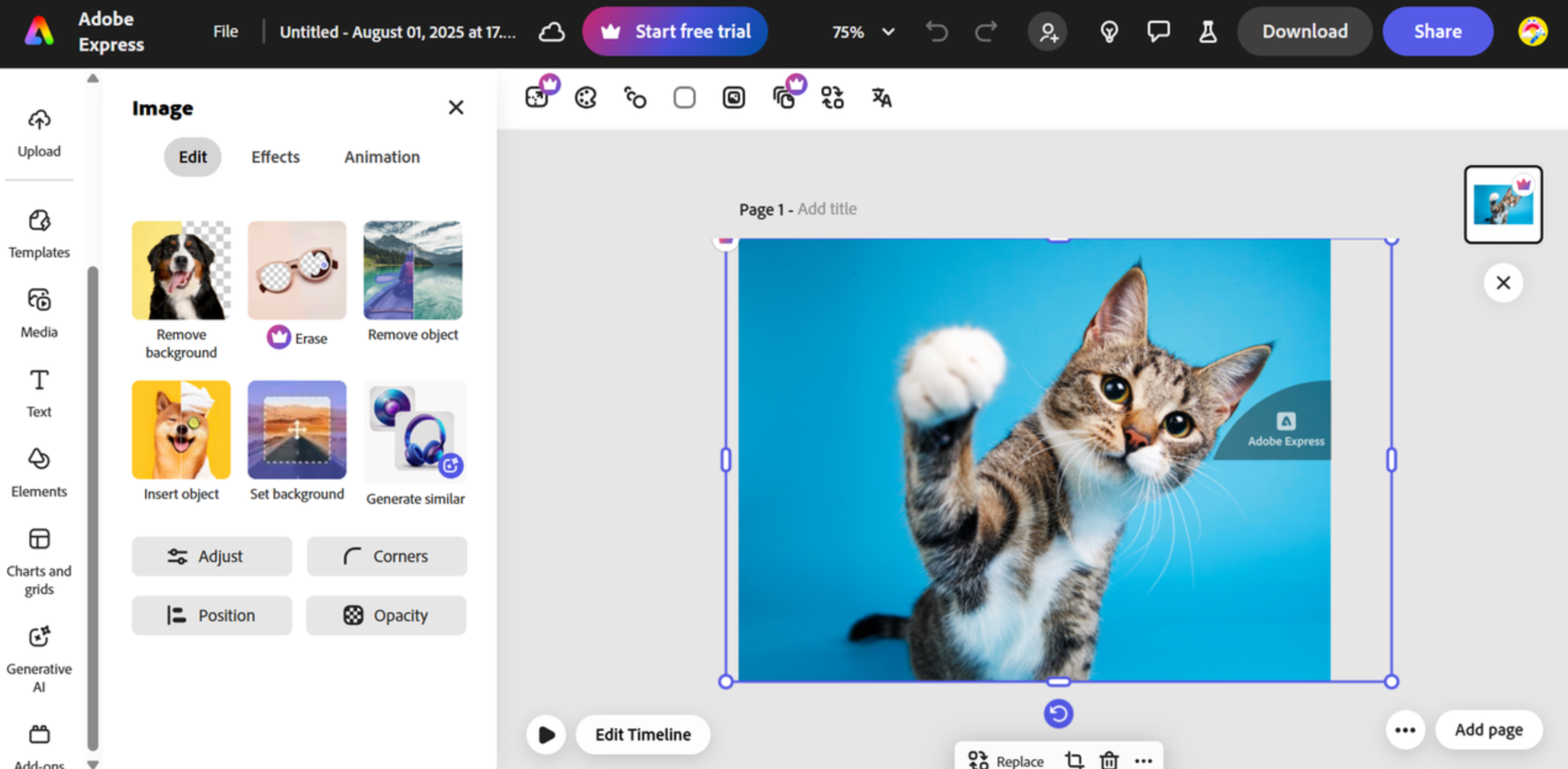 Adobe Express - le meilleur outil pour convertir des images en GIFs