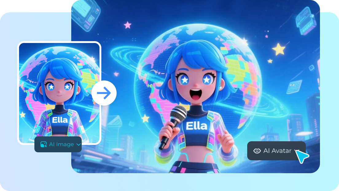 KI-gesteuerte Avatar-Erstellung für sprechende Figuren