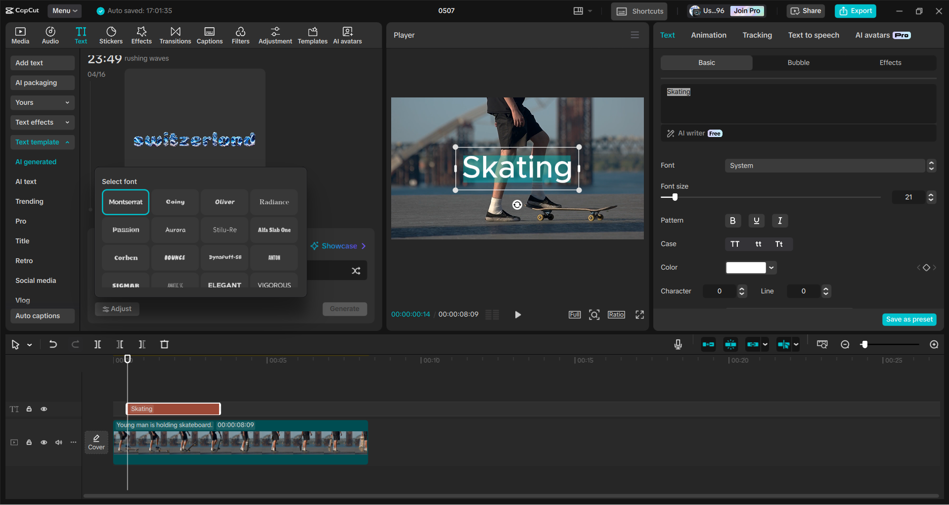 Interface de l' CapCut éditeur vidéo de bureau - un moyen plus simple d'ajouter du texte aux vidéos