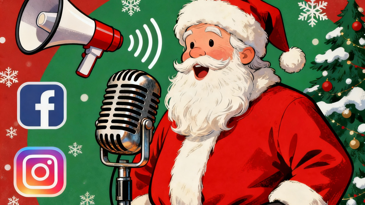 Santa's voice being used for marketing purposes