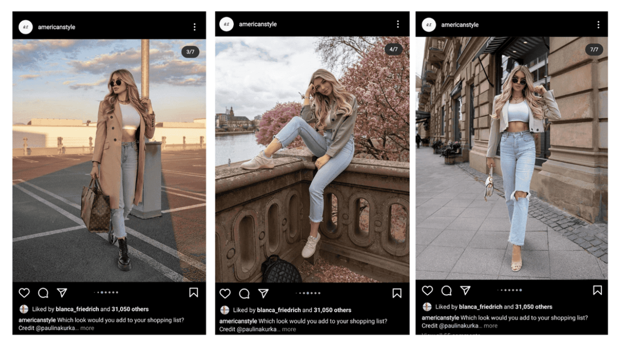 Understanding carousel Instagram posts