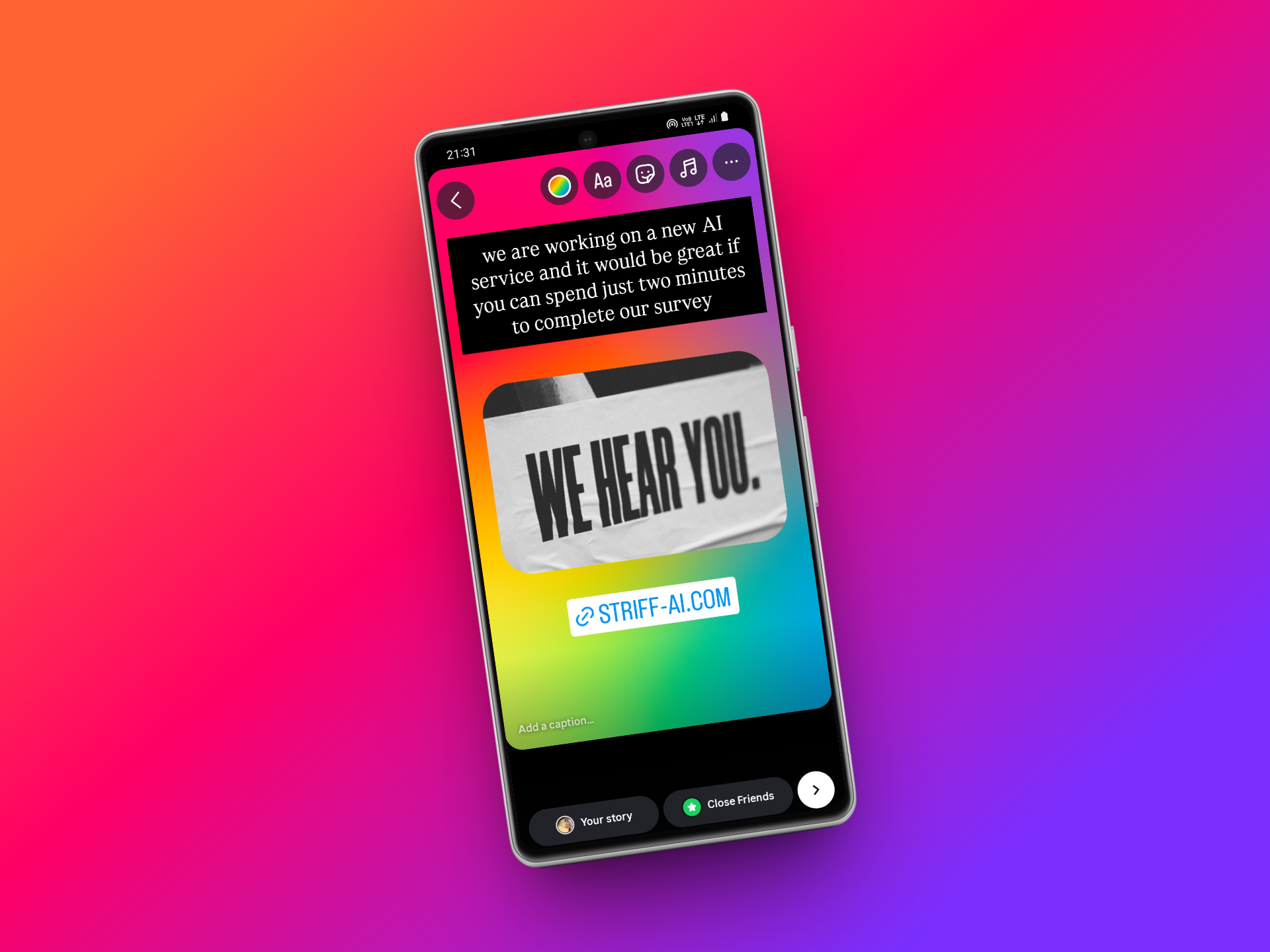 Crea comentarios o encuestas