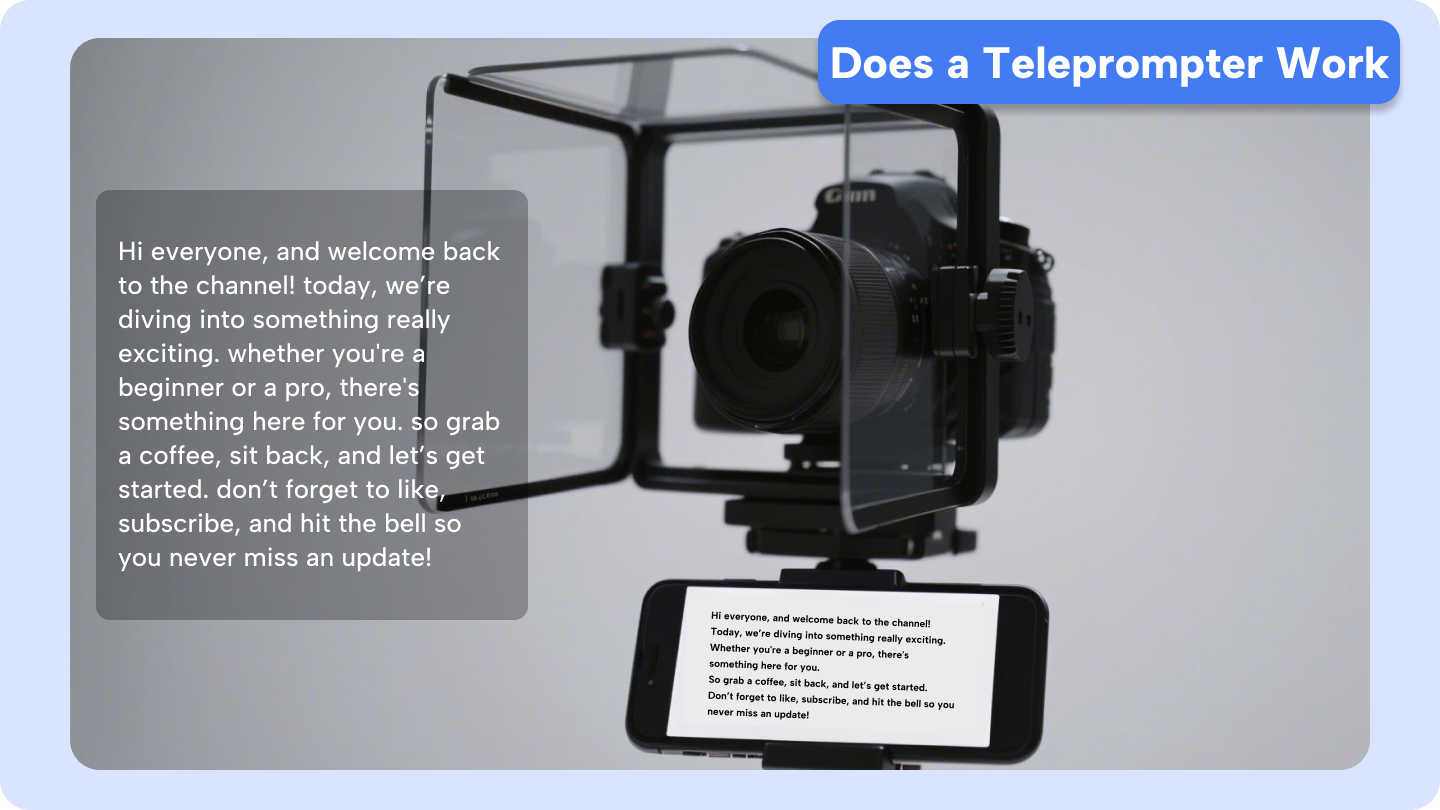 hur fungerar en teleprompter