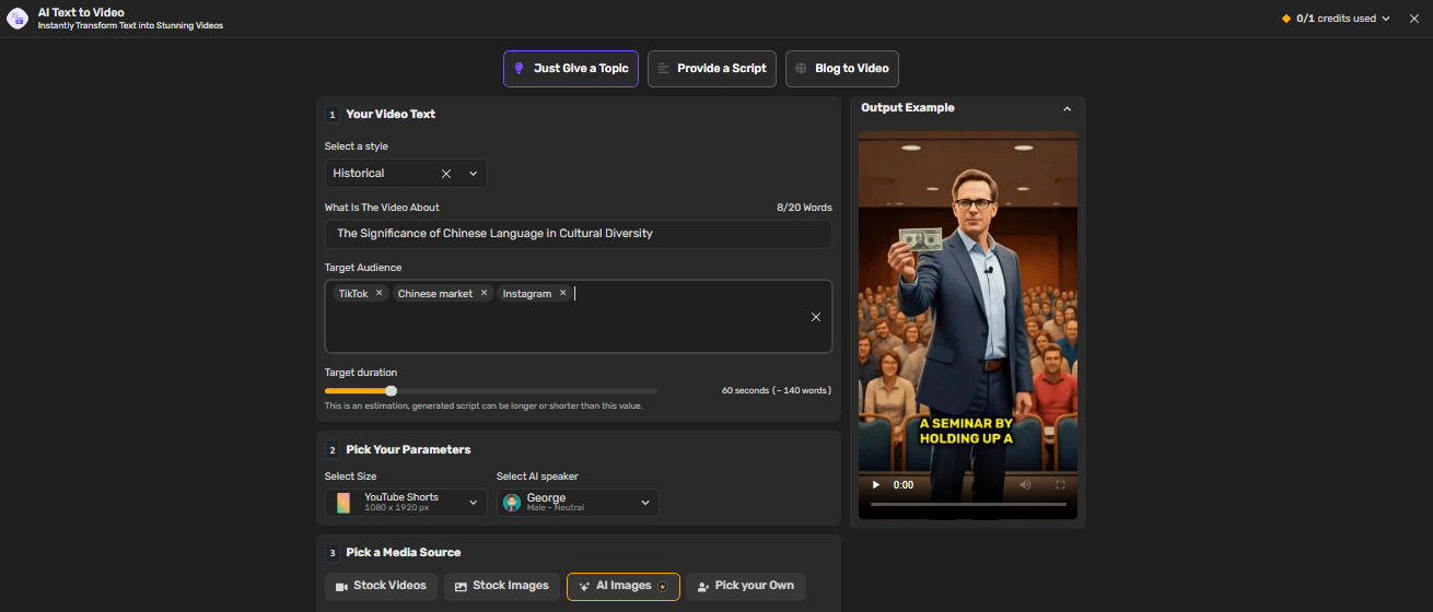 Simplified’s video generation