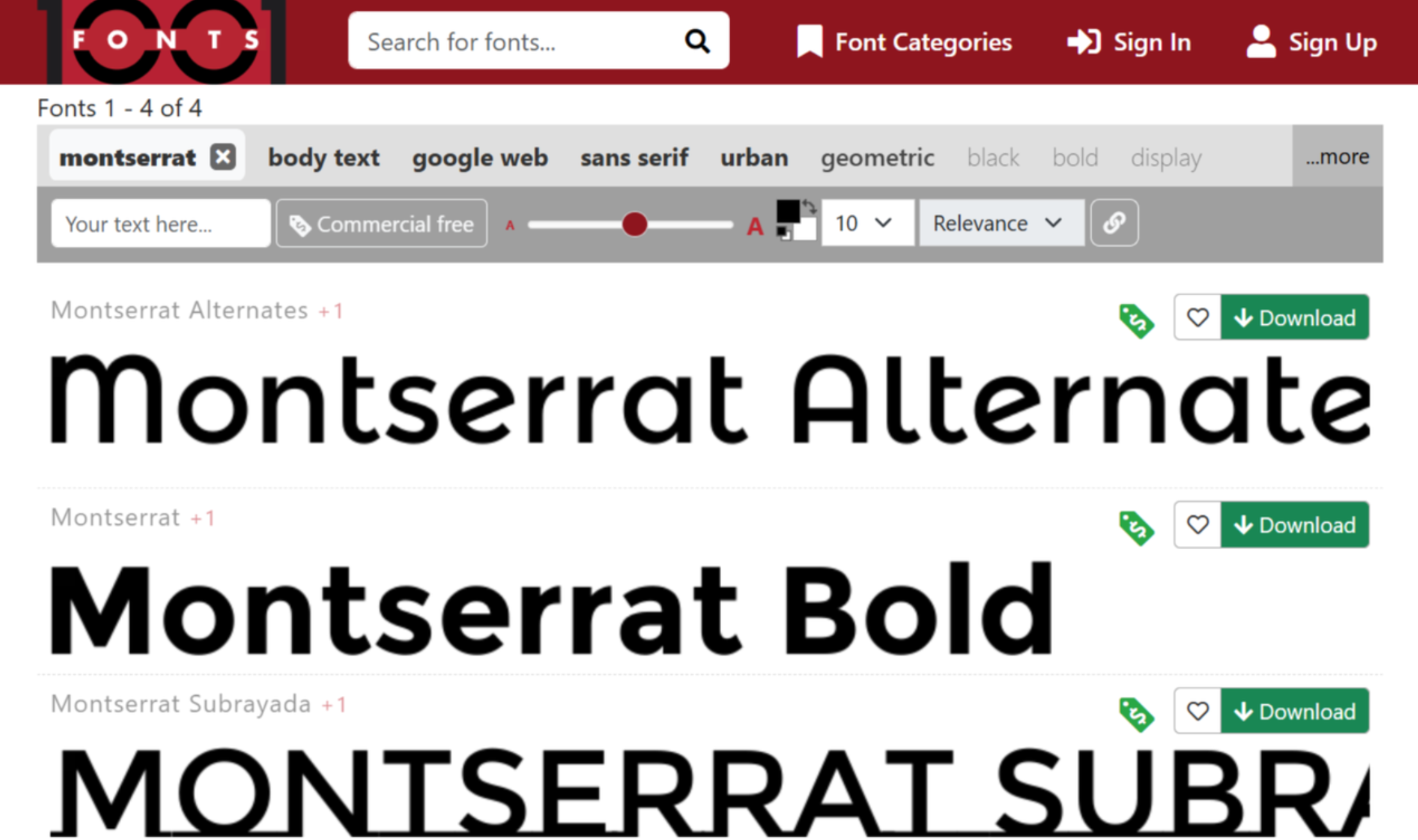 1001 Fonts