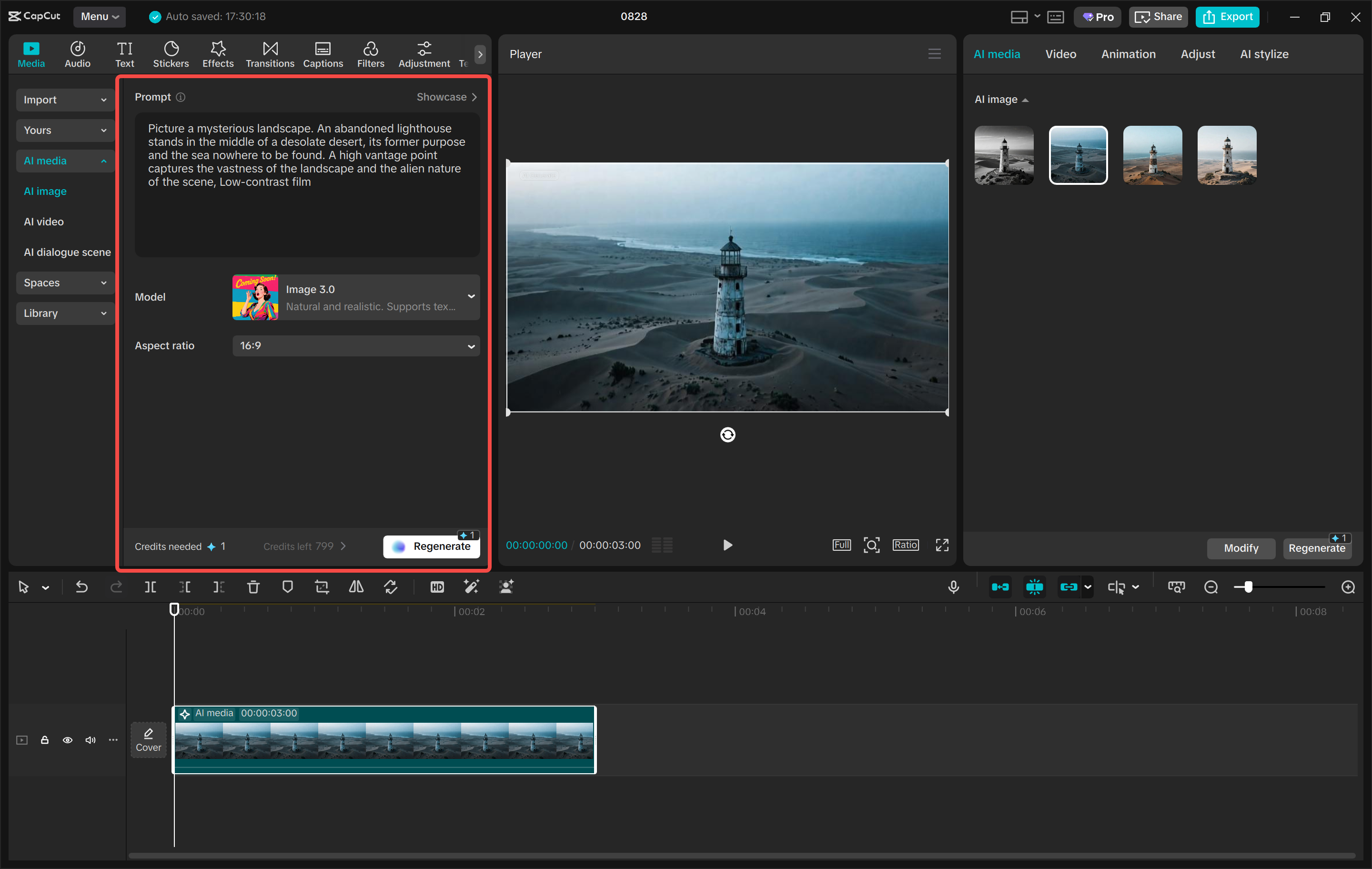 Konvertieren von Text in ein Bild mit dem CapCut Desktop-Video-Editor