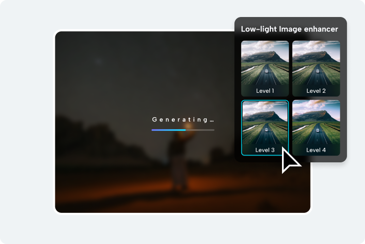 Generate enhanced low-light image