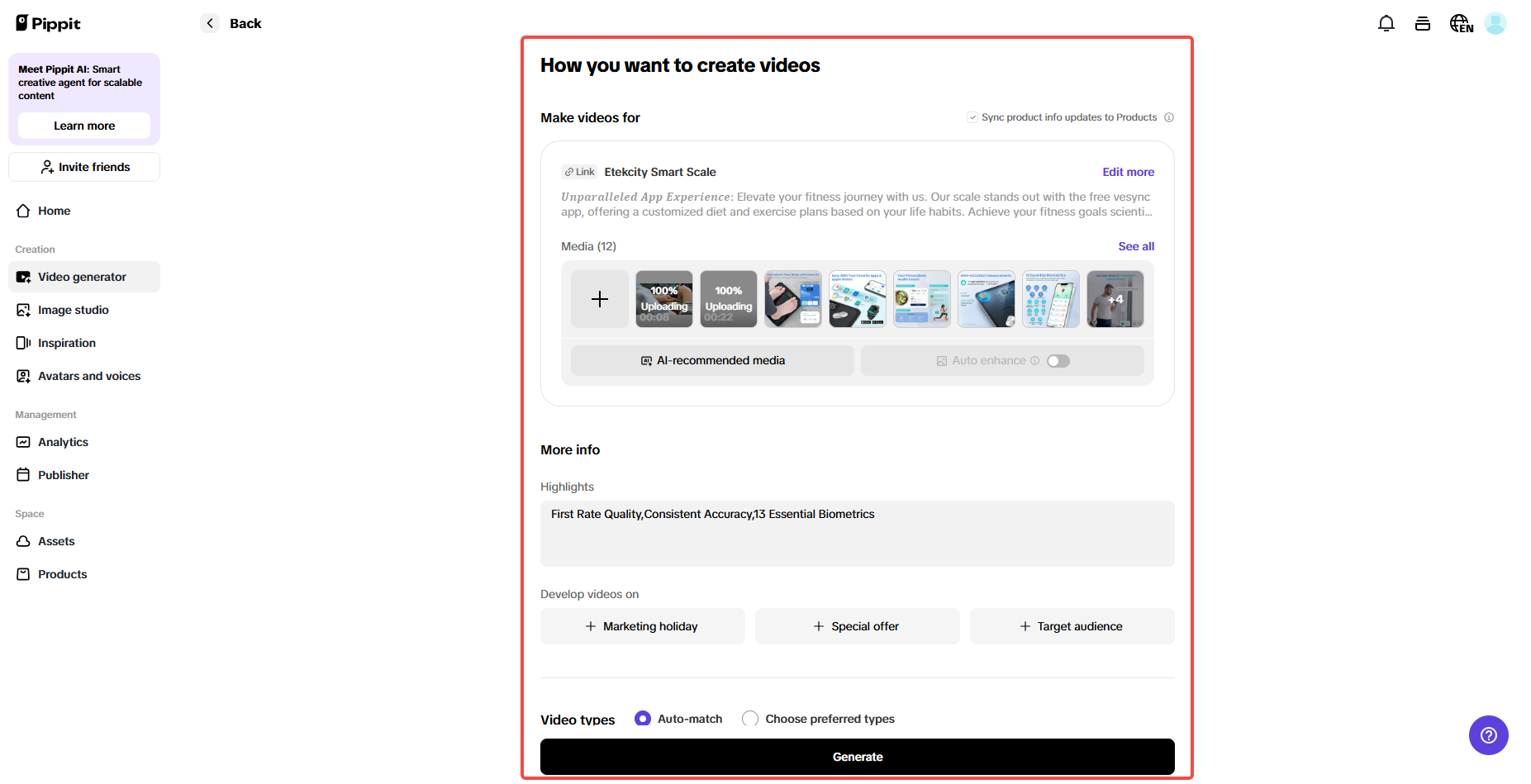 Highlight key product features