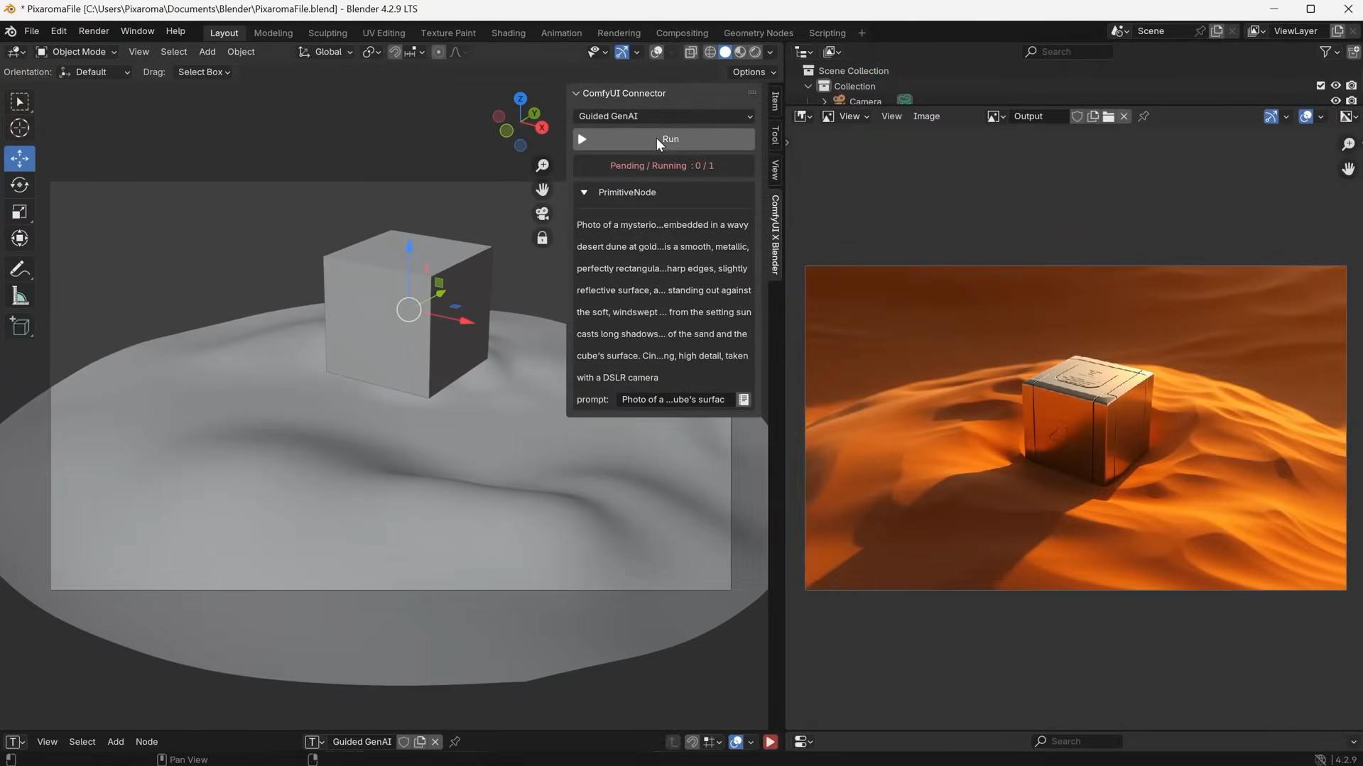 Interface de Nvidia AI Blueprint - un bon outil pour le rendu 2D-3D