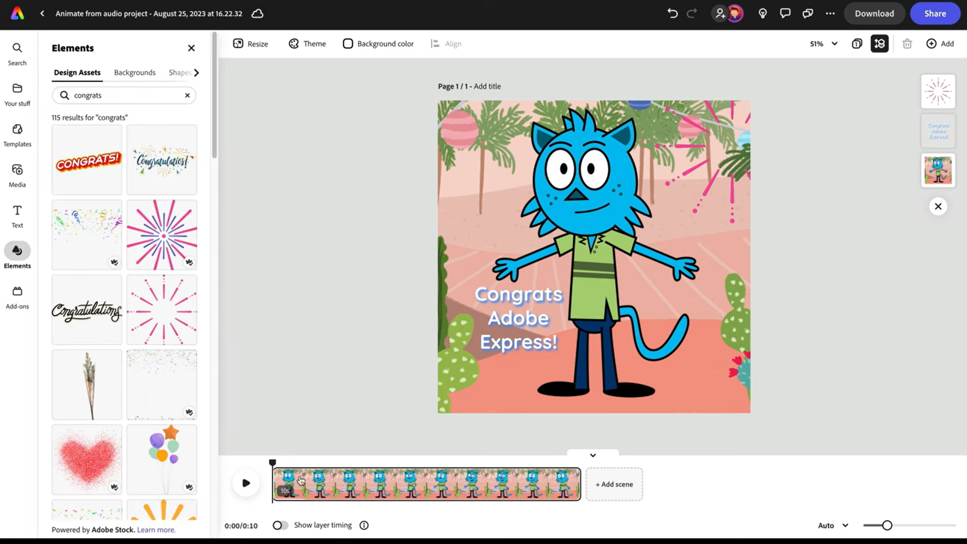 Ipinapakita kung paano gumawa ng mga 3D na animation online gamit ang Adobe