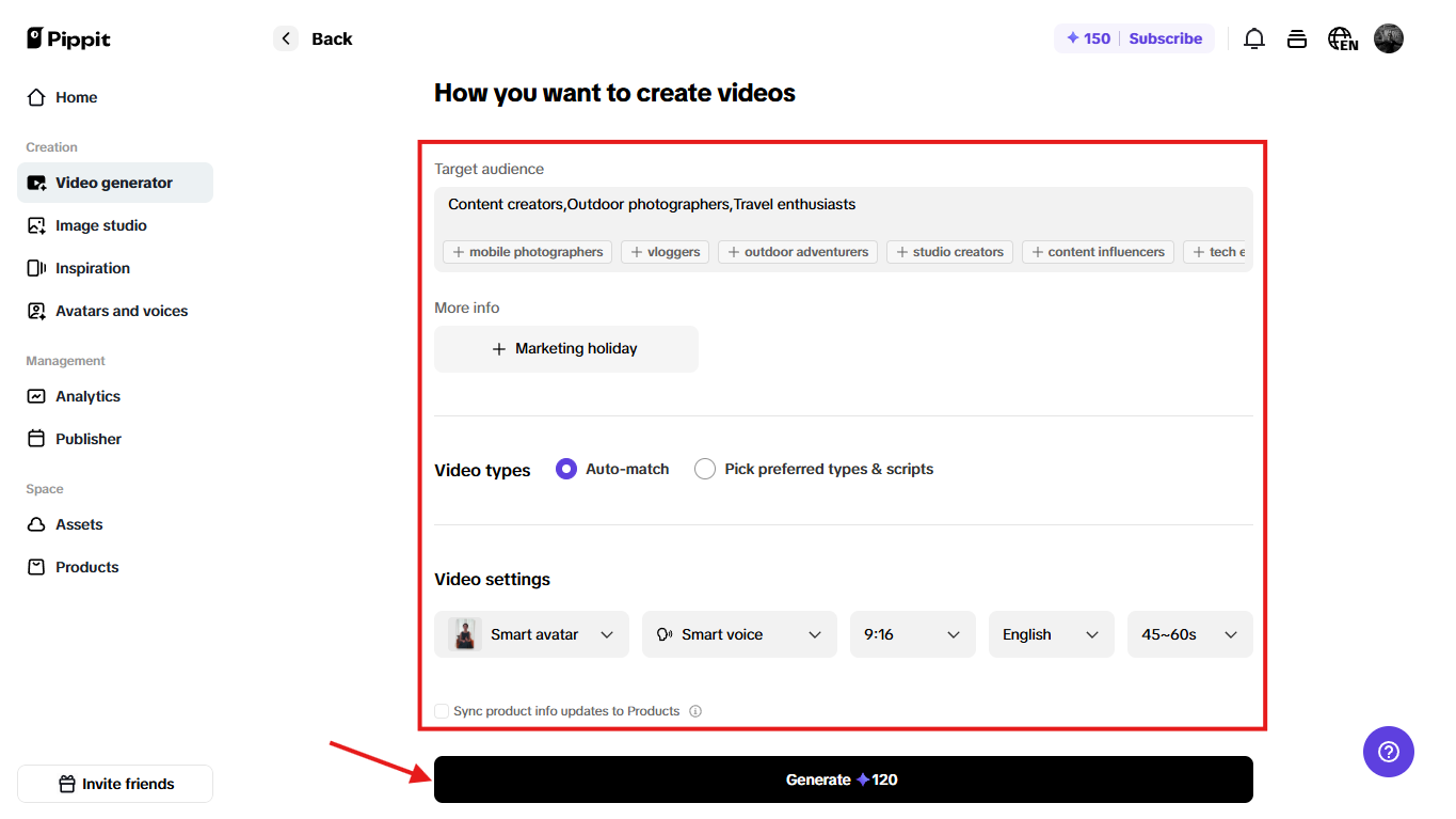 Set your video settings