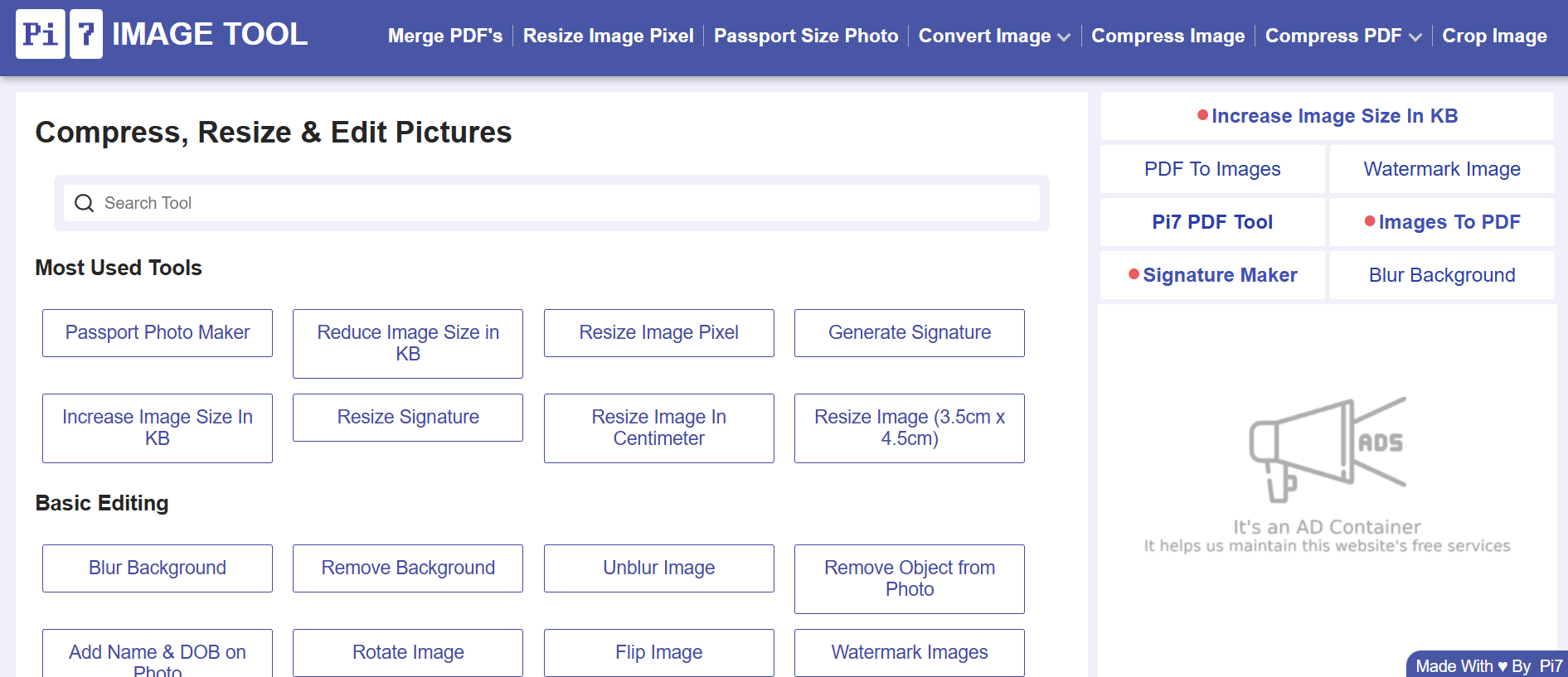 Pi7 Image Tool
