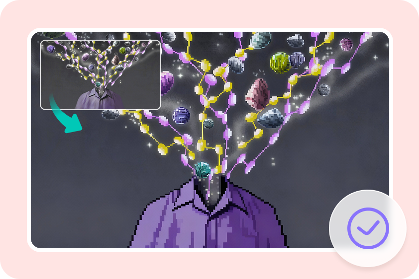  How to make pixelated art with customizable settings in CapCut