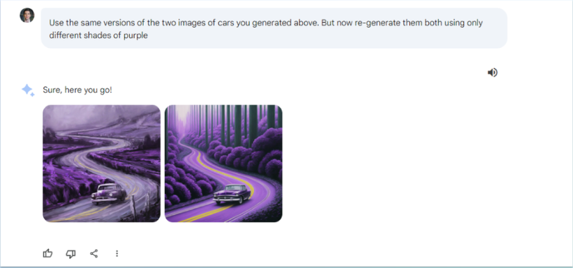 Editing images with the Gemini AI image generator