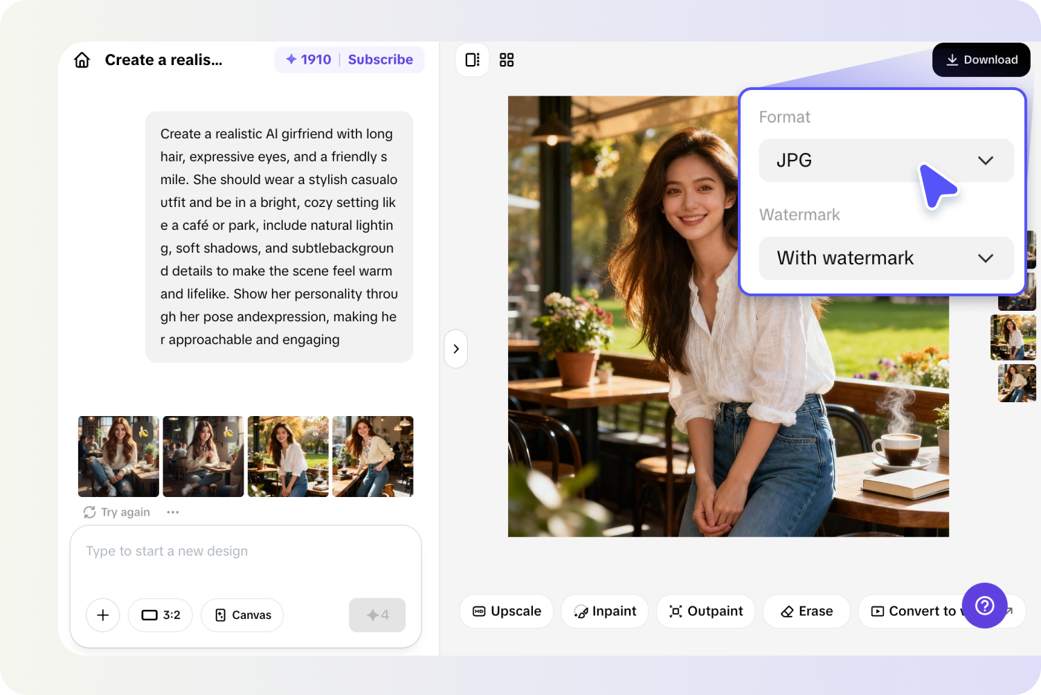 Exporting AI girlfriend
