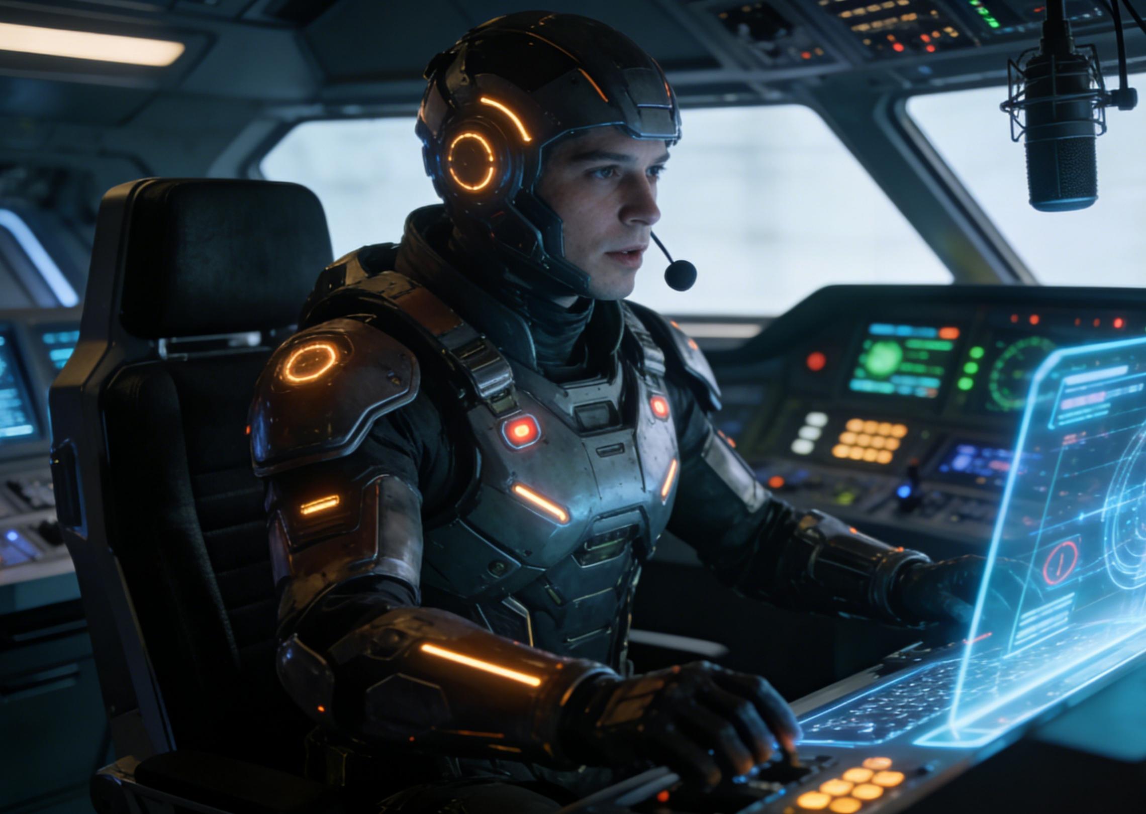 Skapa en realistisk sci-fi-befälhavares röst