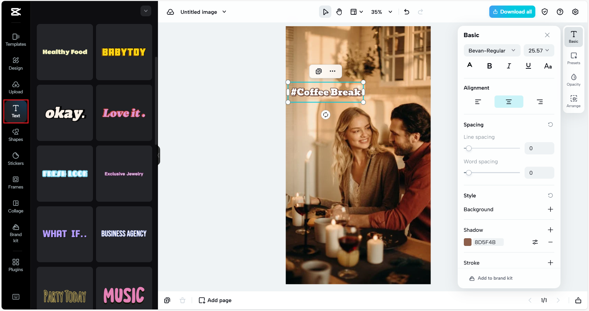 Style your caption on Instagram post