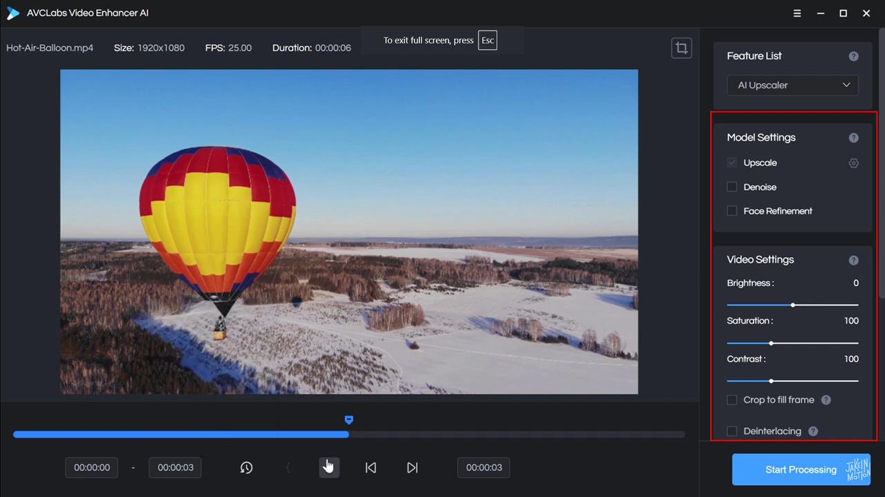 AVCLabs Video Enhancer IA é uma solução eficaz para melhorar a qualidade do vídeo