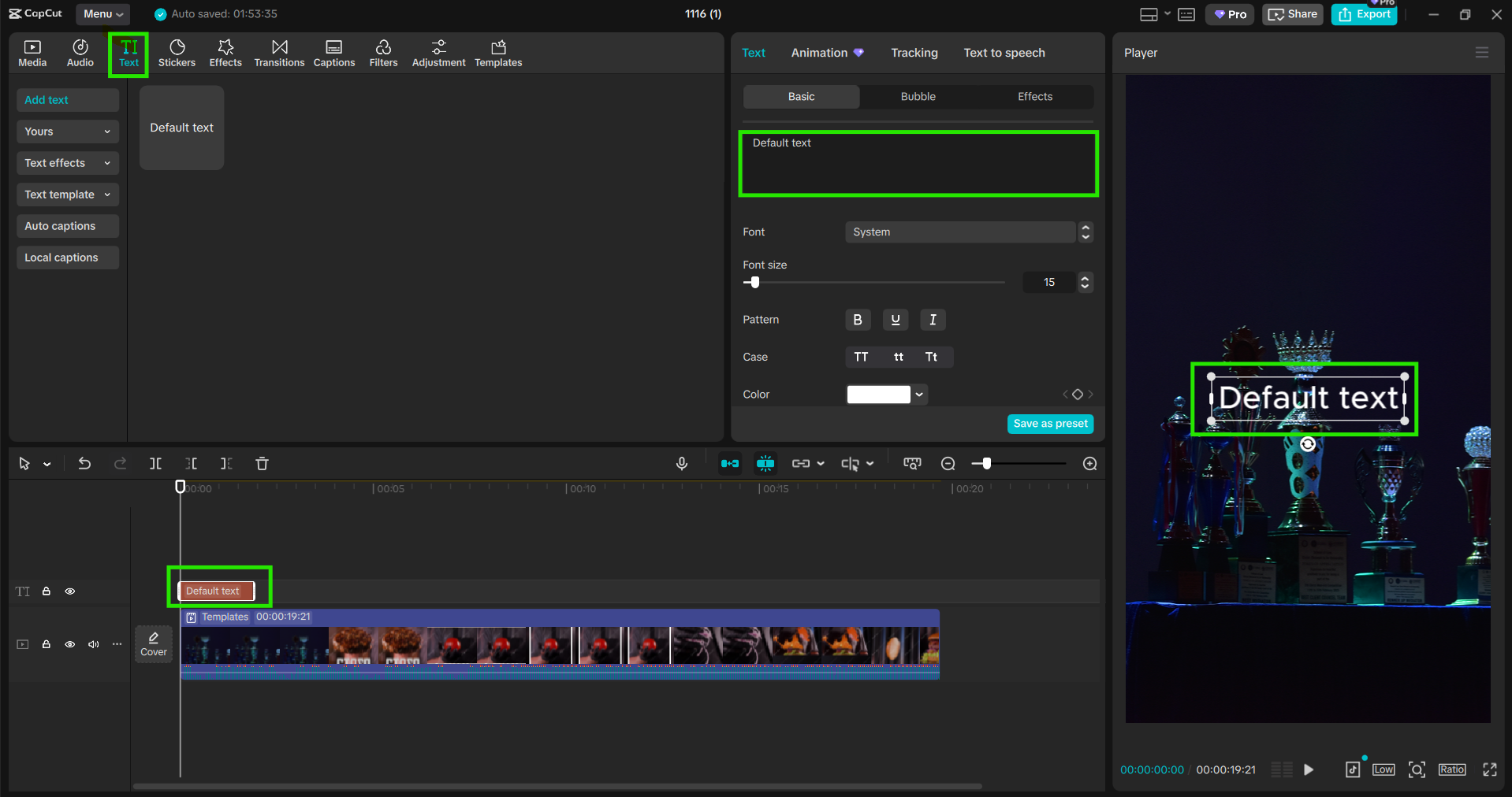 İstediğiniz metni ekleyin
