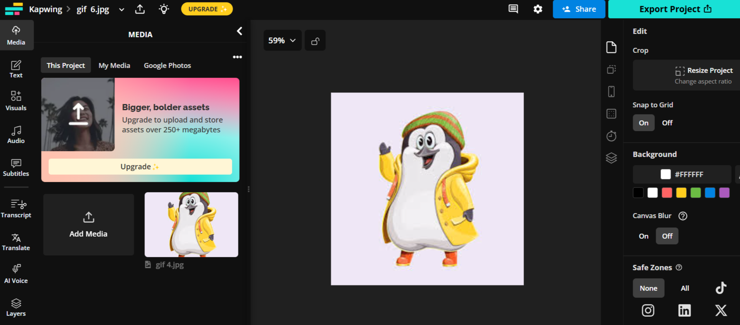 Kapwing - el creador de GIF perfecto con una interfaz fácil