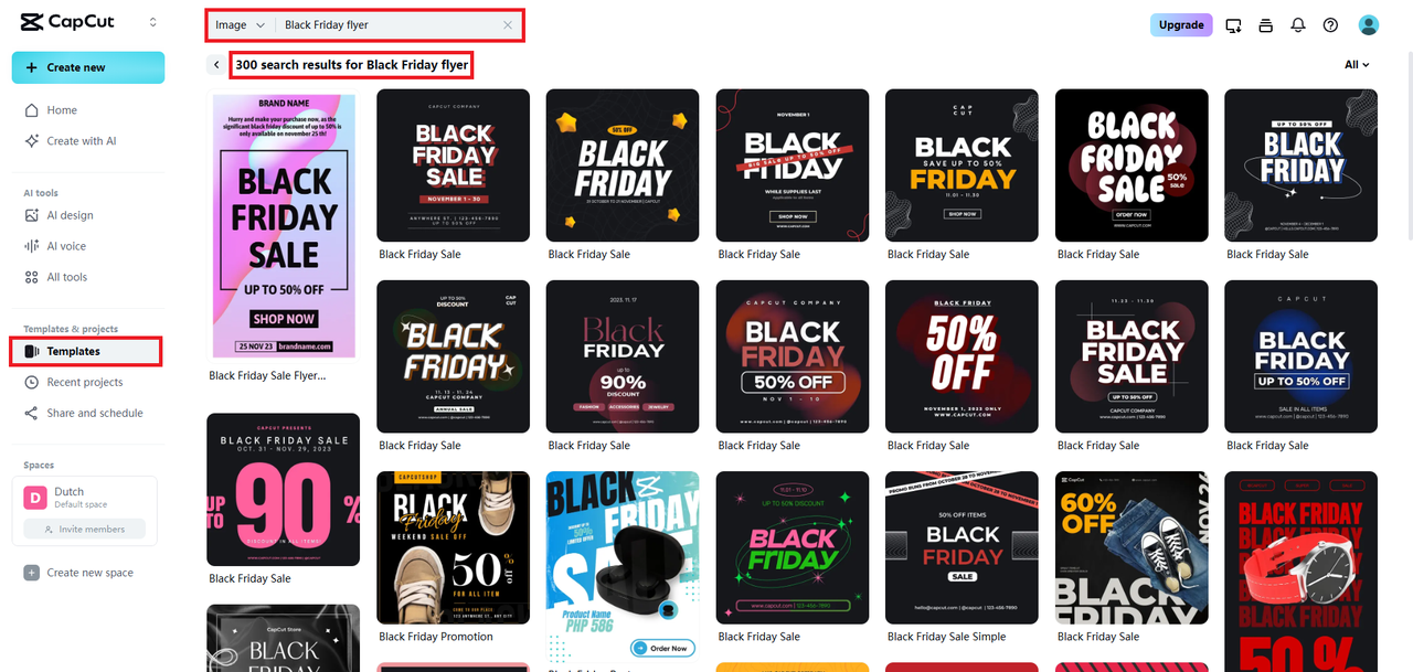 Search for your flyer template design