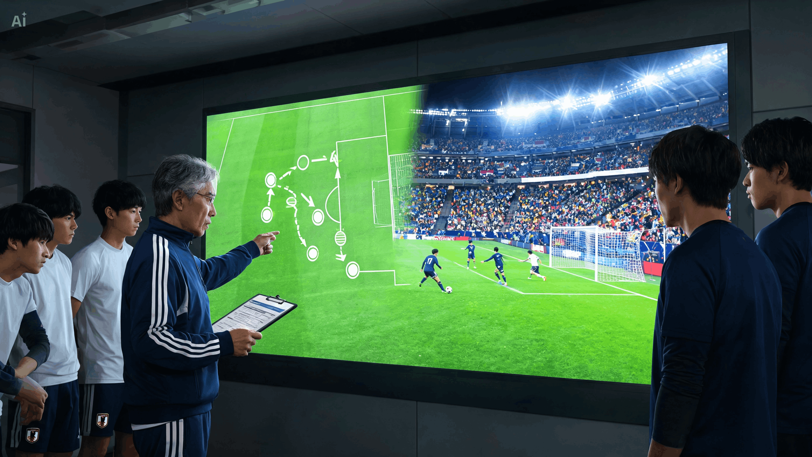 試合の着想をそのままプレーの流れに落とし込める
