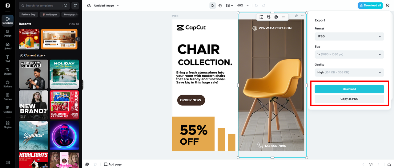 Finalize and export your image