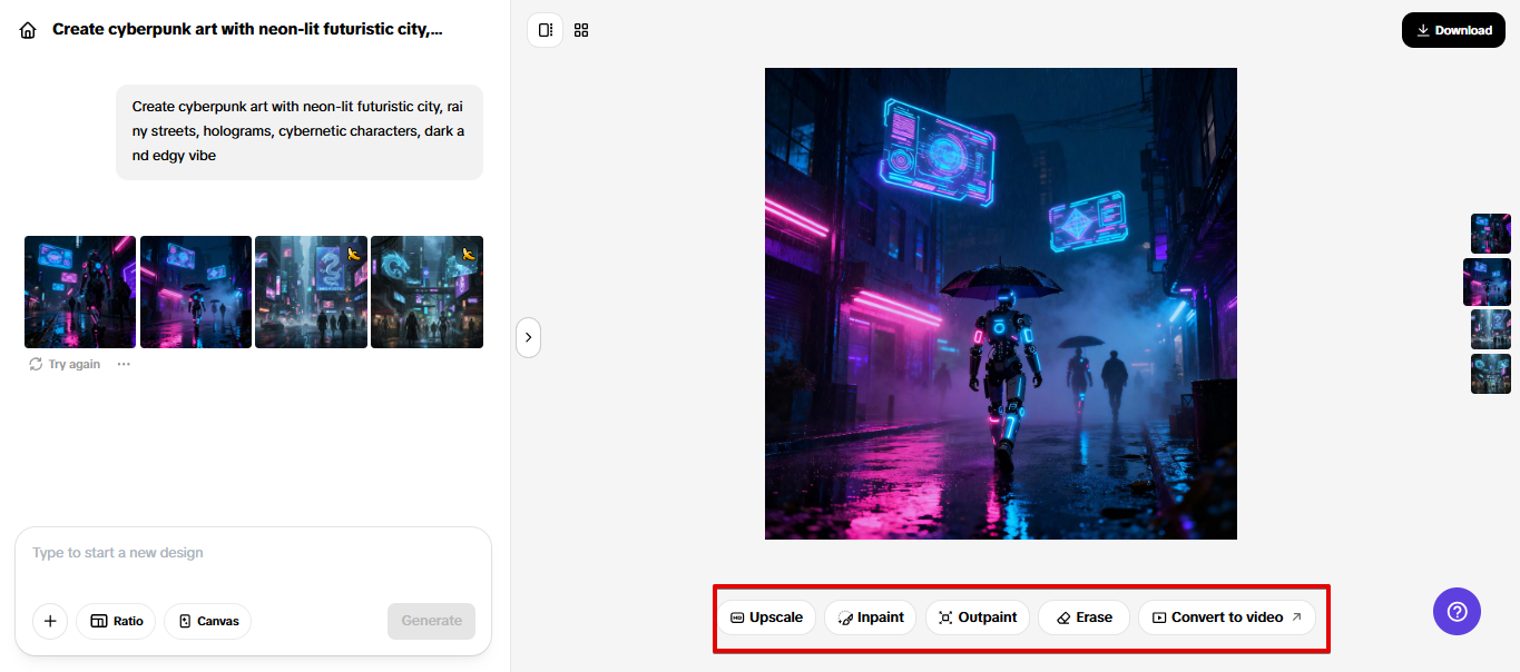 AI editing tools in Pippit