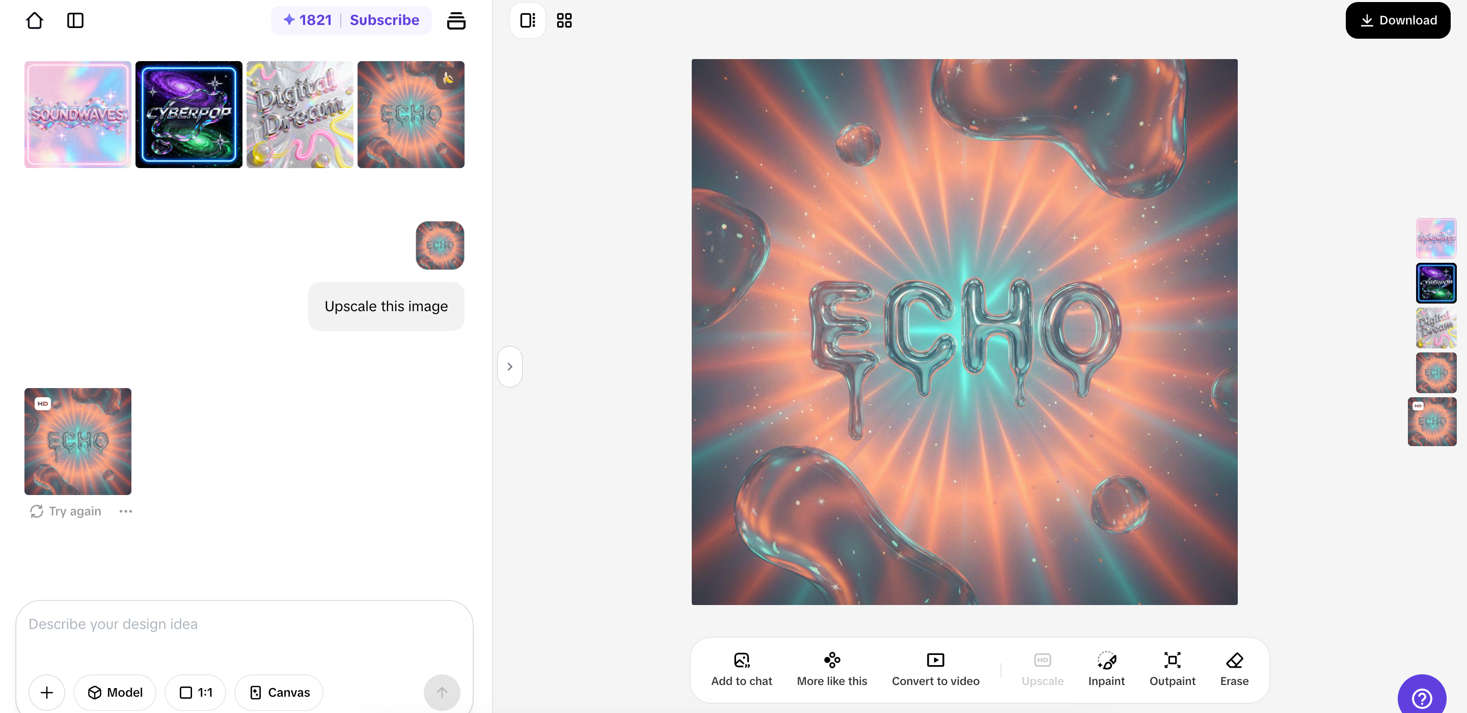 Bilder hochskalieren auf Pippit