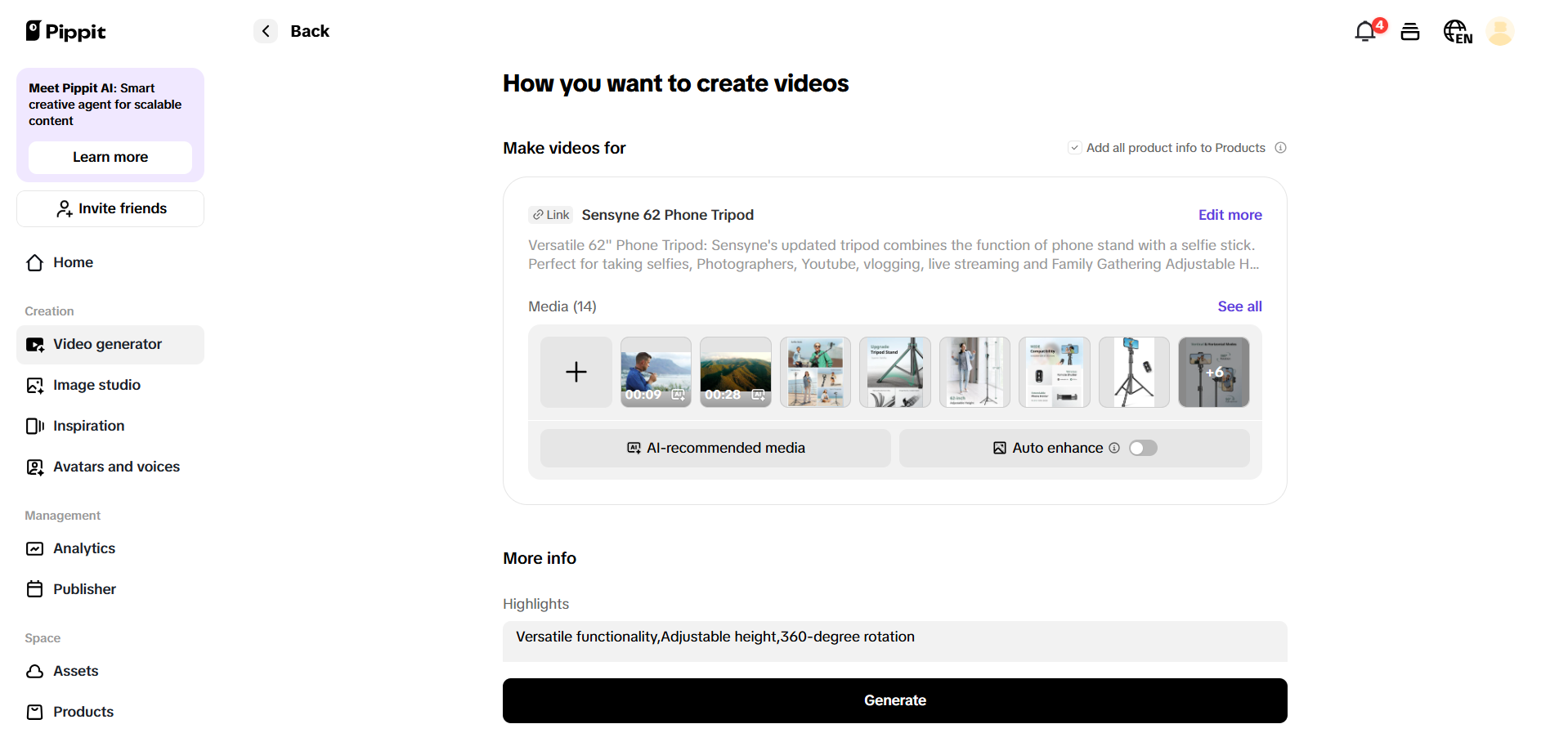 Smart auto-fill from product links