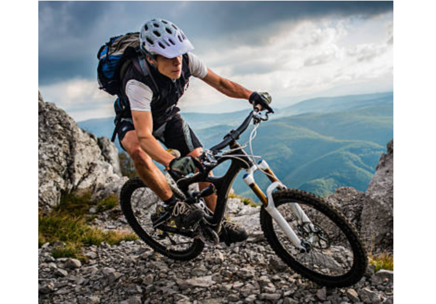 Mid-action photos like cycling or dancing