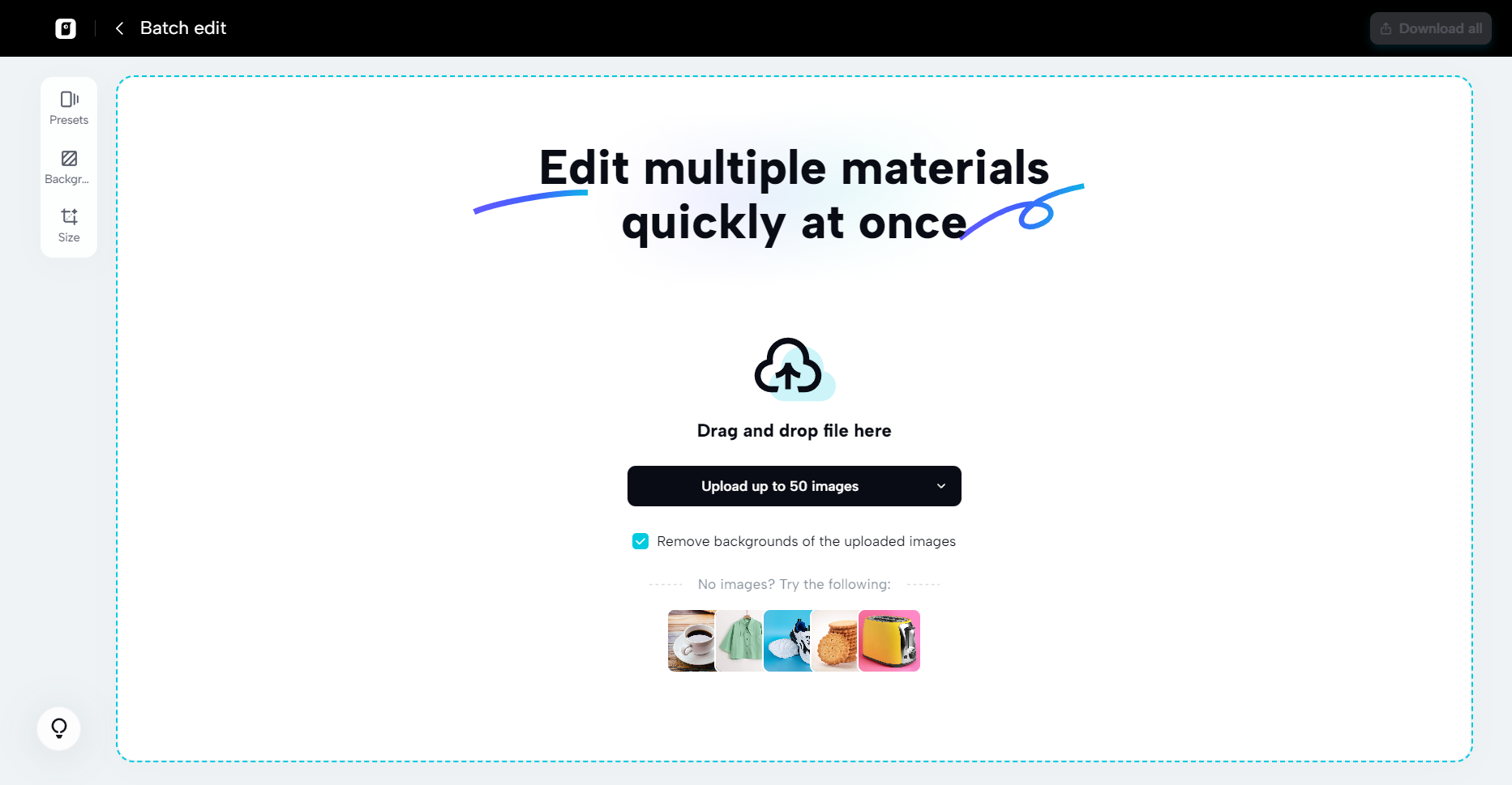 Batch editing tool