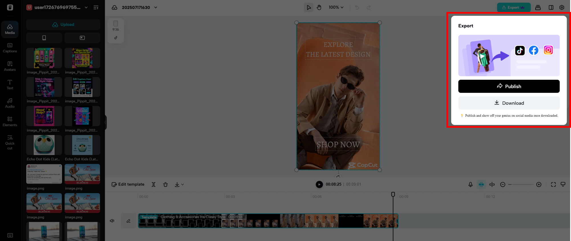 Export and post