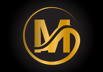 Disenyo ng marangyang logo gamit ang malikhaing monogram