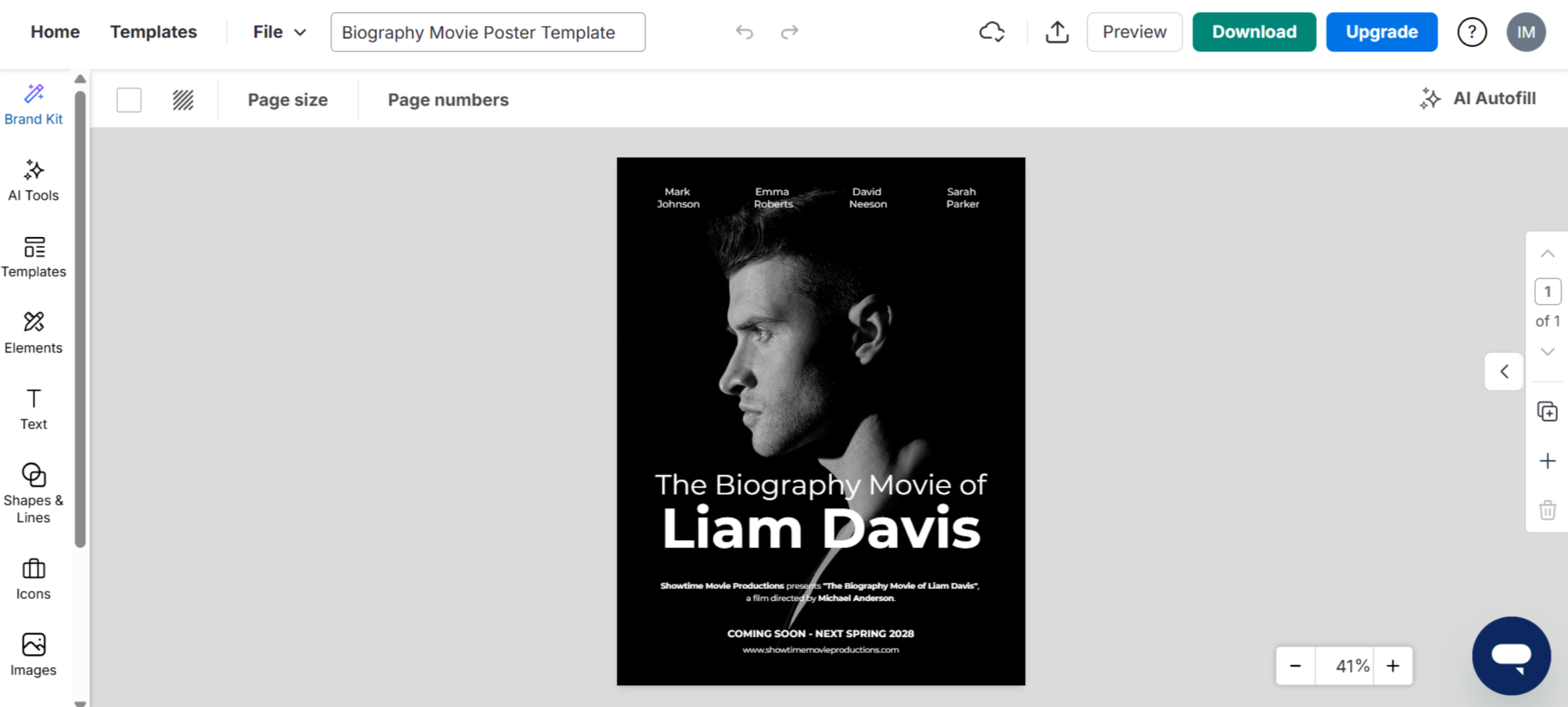 Venngage - the movie poster creator available online