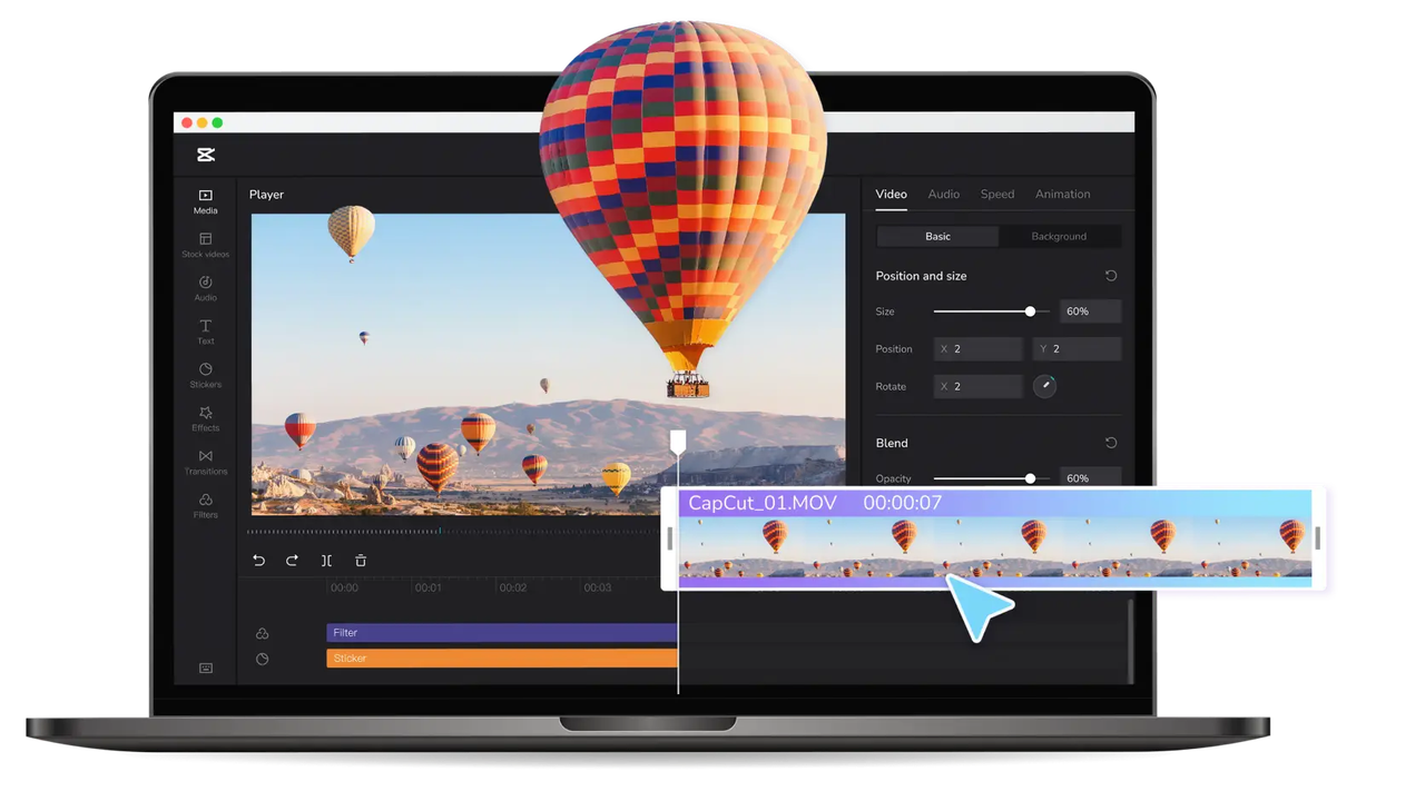 Online video editor CapCut