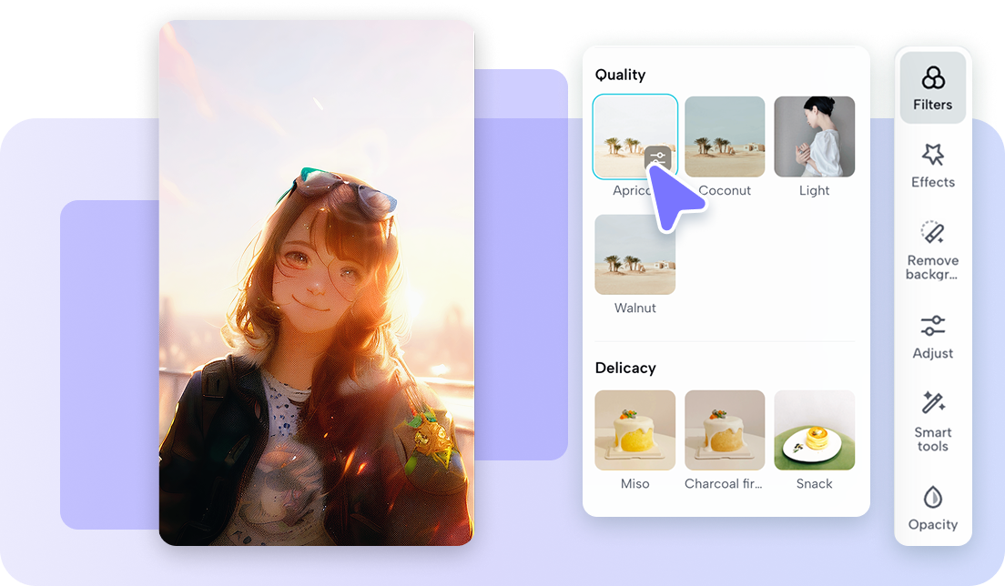 Customized settings for perfect enhancement