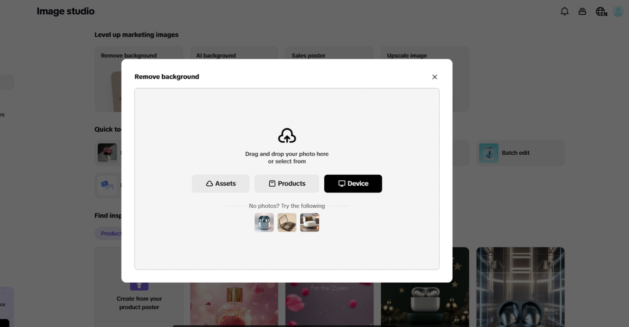 One-click background remover
