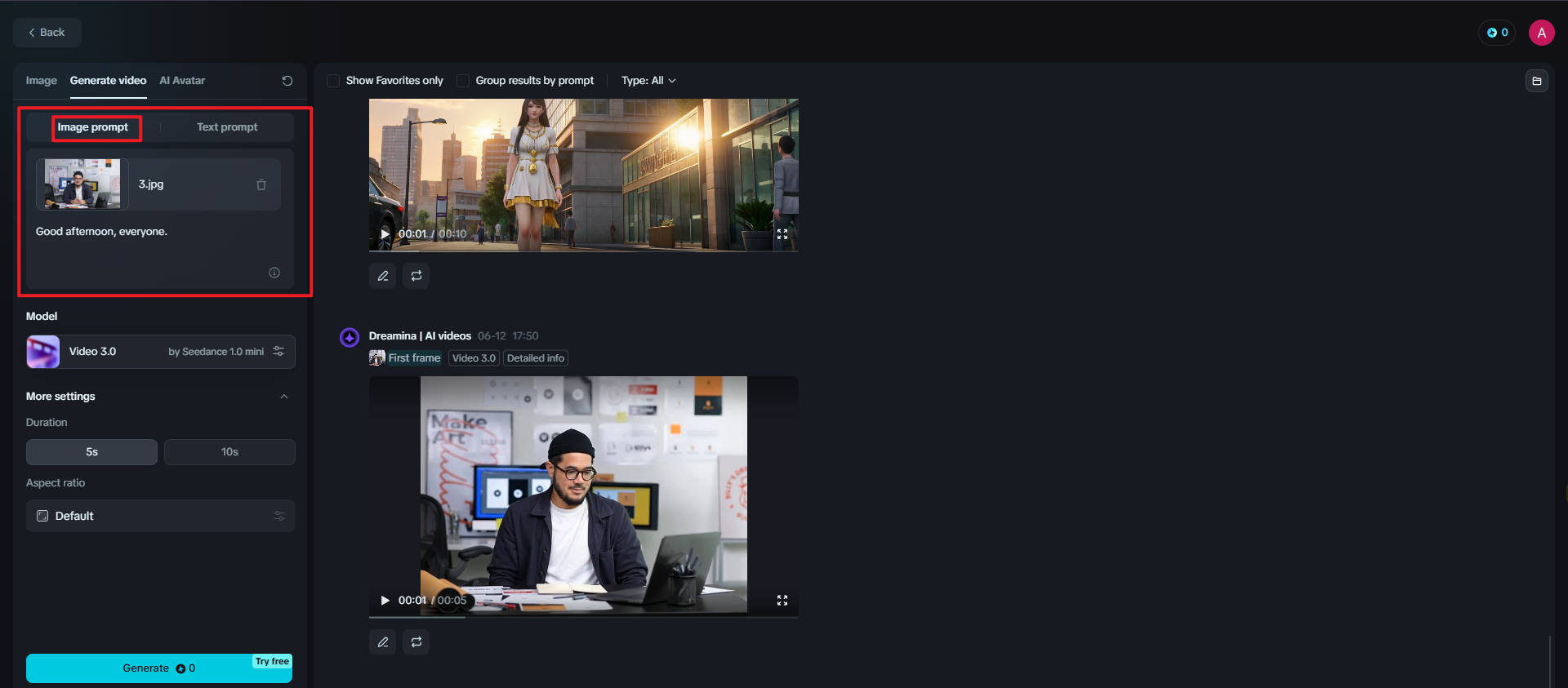 Image to video generator