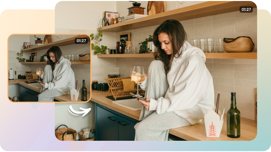 Advanced color grading using CapCut's AI video enhancer