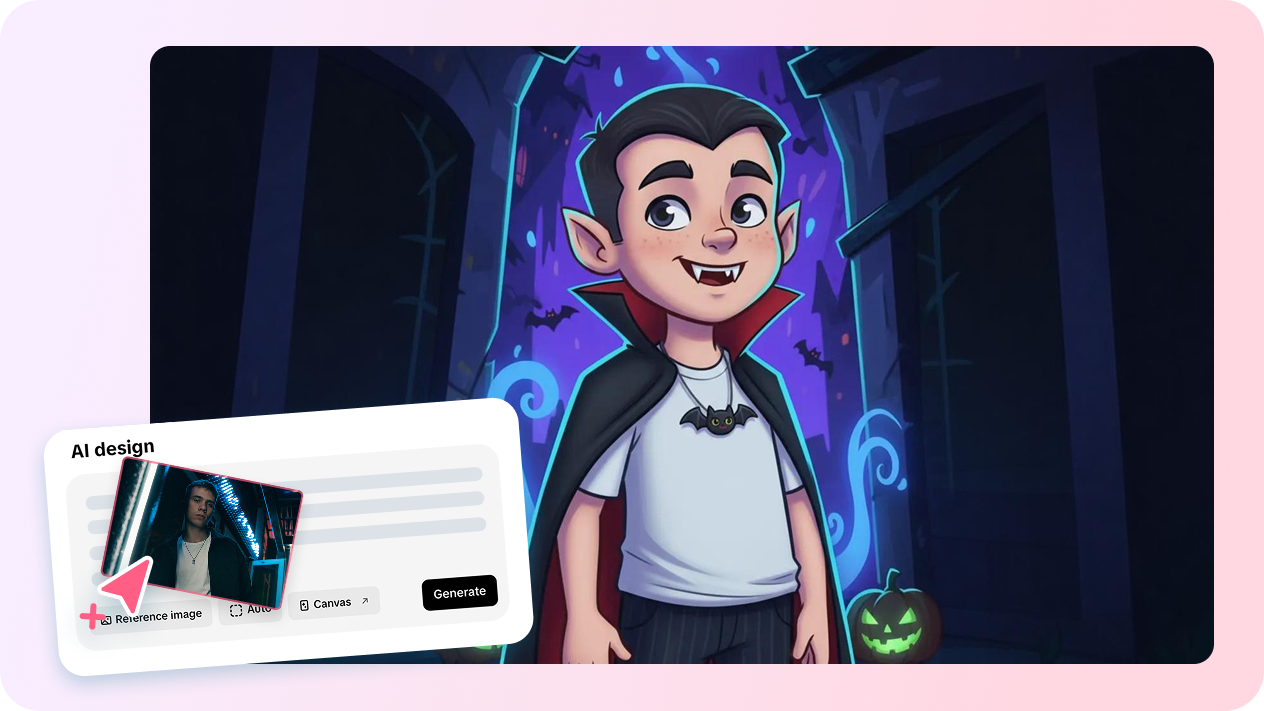 Converting selfie to Halloween character