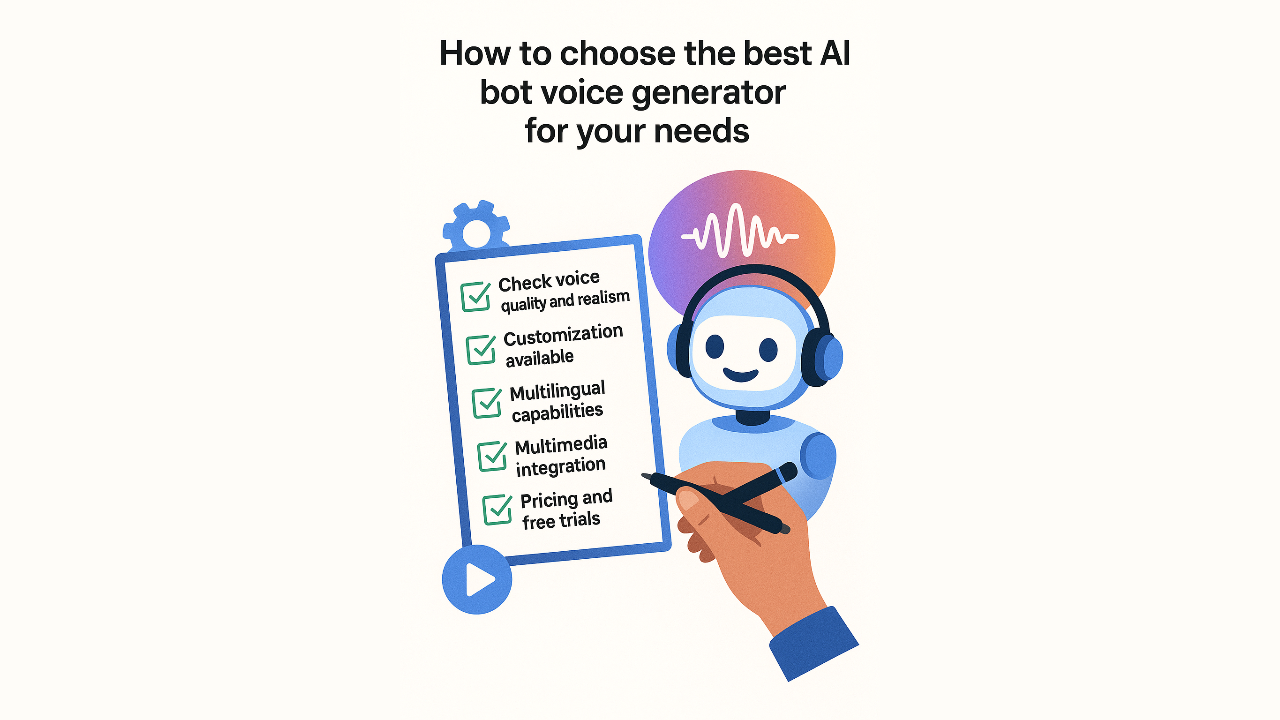 Escolha o melhor IA gerador de voz bot